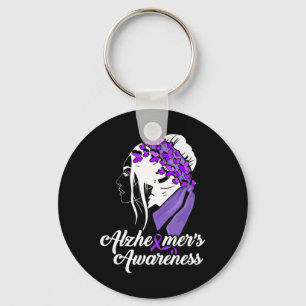 Heimerheimer´s Awareness Women Butterfly  Keychain