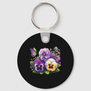 Heimerheimer Viola Floral Pansy Dementi Heimerheim Keychain