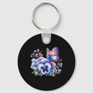 Heimerheimer Viola Floral Pansy Dementi Heimerheim Keychain