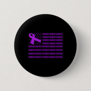 Heimerheimer Warrior Awareness - Usa Flag Purple R 2 Inch Round Button