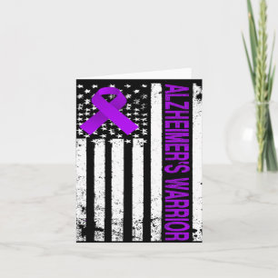 Heimerheimer Warrior Awareness - Usa Flag Purple R Card