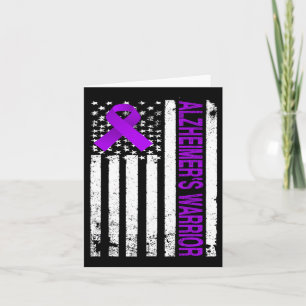 Heimerheimer Warrior Awareness - Usa Flag Purple R Card