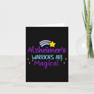 Heimerheimer Warrior Purple Ribbon Awareness Demen Card
