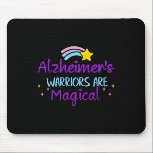 Heimerheimer Warrior Purple Ribbon Awareness Demen Mouse Pad