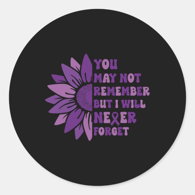 Heimerheimer You May Not Remember But I Will Never Classic Round Sticker (Front)