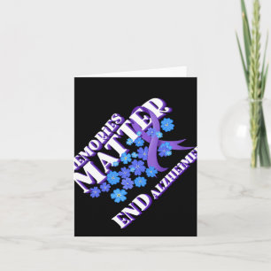 Heimerheimer's Awareness And Gifts Purple Ribbon A Card