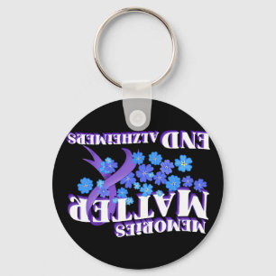 Heimerheimer's Awareness And Gifts Purple Ribbon A Keychain