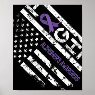 Heimerheimer's Awareness Heimerheimer Flag Usa For Poster