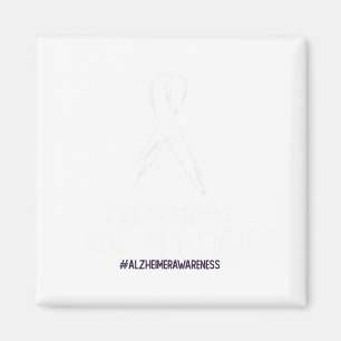 Heimerheimer's Awareness I Wear Purple For My Dad Magnet