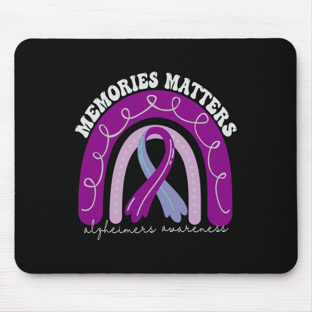 Heimerheimers Awareness Memories Problems Purple R Mouse Pad (Front)