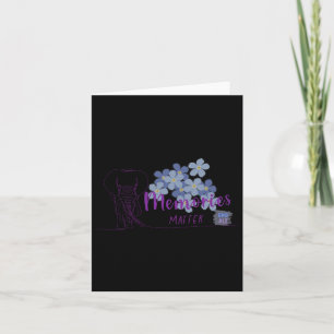 Heimerheimer's Awareness Myosotis Elephant Forget  Card