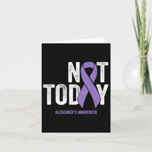 Heimerheimers Awareness Ribbon Not Today Heimer He Card