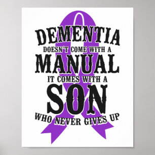 Heimerheimer's Dementia Awareness Support Dad Mom Poster