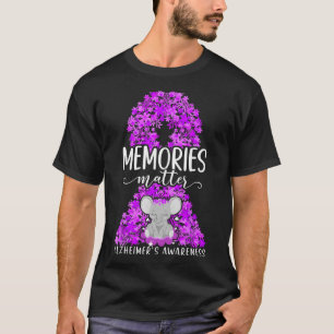 Heimerheimer's Dementia Awareness Support Elephant T-Shirt