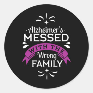 Heimerheimer's Messed With The Wrong Family Heimer Classic Round Sticker