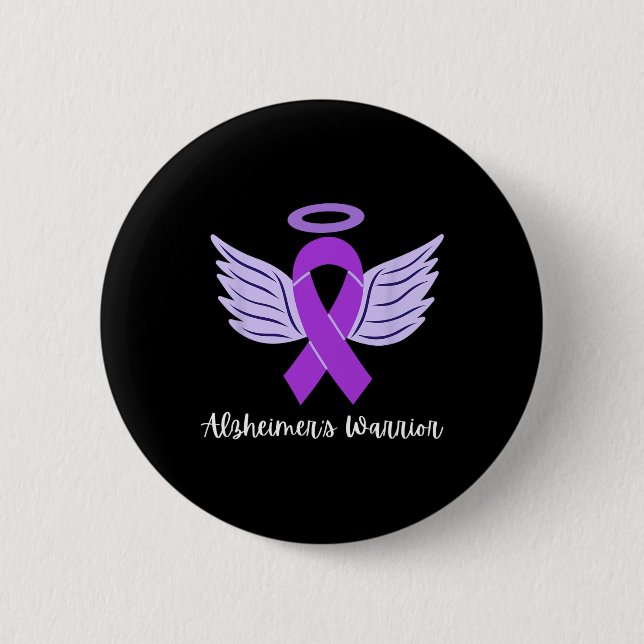 Heimerheimer's Warrior For Heimerheimer's Awarenes 2 Inch Round Button (Front)