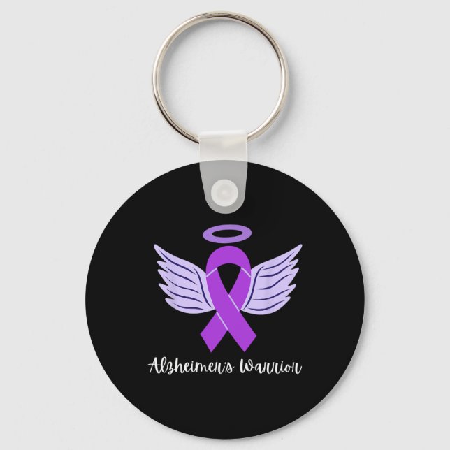 Heimerheimer's Warrior For Heimerheimer's Awarenes Keychain (Front)
