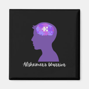 Heimerheimer's Warrior For Heimerheimer's Awarenes Magnet
