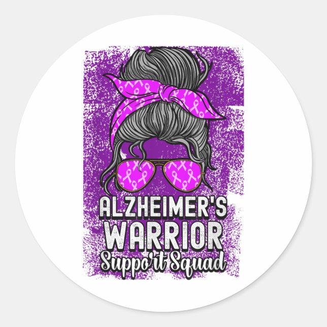 Heimers Awareness _8  Classic Round Sticker (Front)