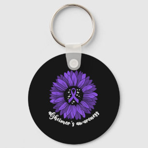 Heimers Awareness Month For Women Purple Heimer _5 Keychain