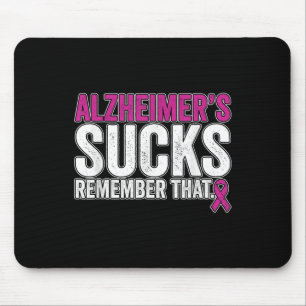 Heimers Awareness Month Purple Ribbon Gift Mouse Pad