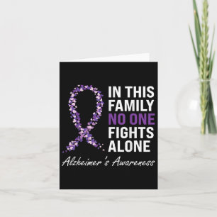 Heimers Awareness Purple Ribbon Dementia Mom Dad G Card