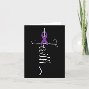 Heimers Awareness Purple Ribbon Dementia Mom Dad G Card