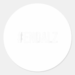 Heimers Awareness Purple Ribbon Dementia Mom Dad G Classic Round Sticker