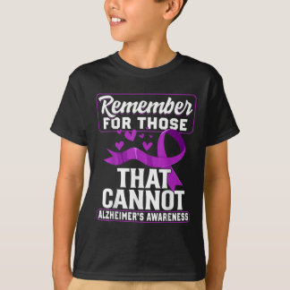 Heimers Awareness Purple Ribbon Supporter Heimers  T-Shirt