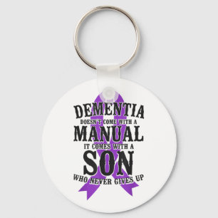 Heimers Dementia Awareness Support Dad Mom Son Vin Keychain