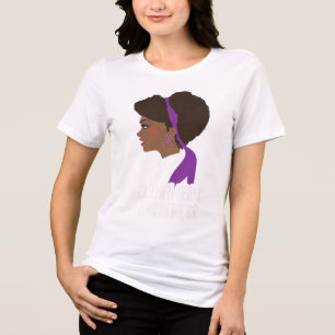 Heimers Disease Gifts Black Womens Heimers Awarene Tri-Blend Shirt