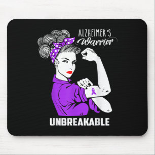 Heimers Warrior Unbreakable Shirt Heimers Awarenes Mouse Pad