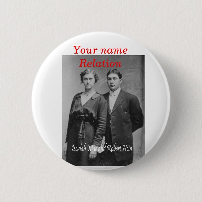 Hein Reunion 2 Inch Round Button (Front)