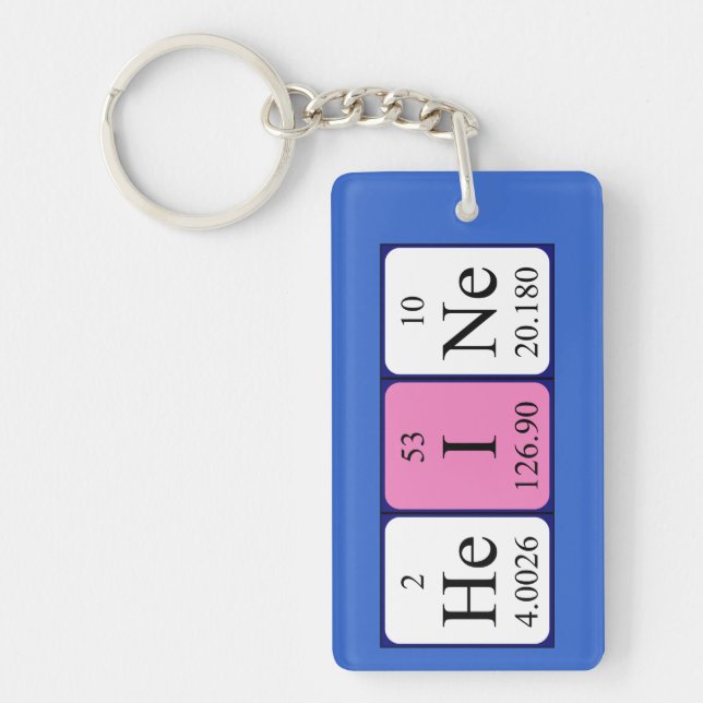Heine periodic table name keyring (Front)