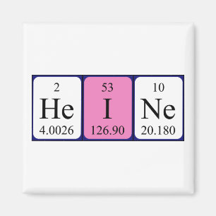 Heine periodic table name magnet