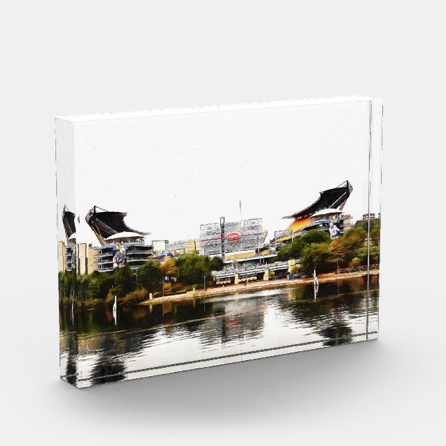 Heinz Field Acrylic Block (Left)