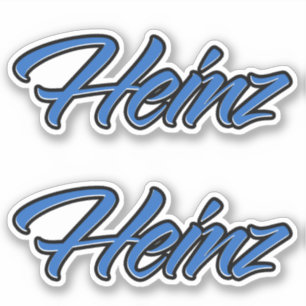 Heinz Nom bleu Autocollant Sticker Stickerset