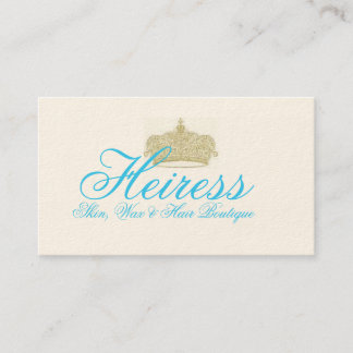 Heiress - Skin, Wax and Hair Business Card
