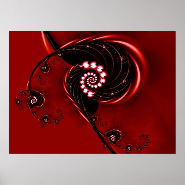 Heirloom Cute Abstract Nature Pattern Poster (Front)