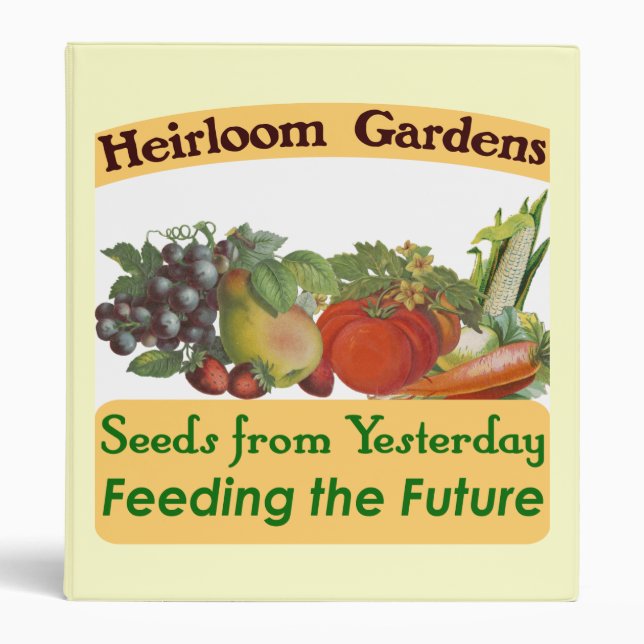 Heirloom Gardens Seed Saver Binder (Front)