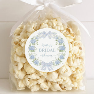 Heirloom Hydrangea Bridal Shower Stickers