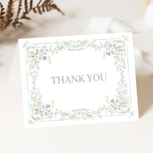 Heirloom Hydrangea Bridal Shower Thank You cards