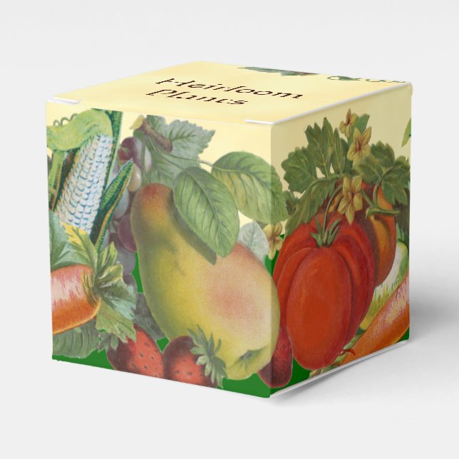 Heirloom Plants Custom Fruits Vegetable Box (Front Side)