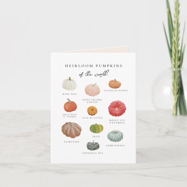 Heirloom Pumpkins Fall Card (Front)