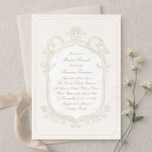 Heirloom Rococo Bridal Shower Brunch Invitation