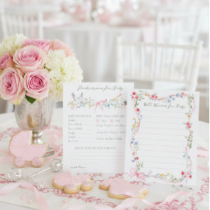 Heirloom Rose and Stork Baby Shower Prediction