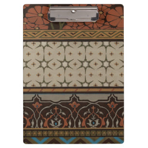 Heirloom Textile with Decorative Patterns Clipboard