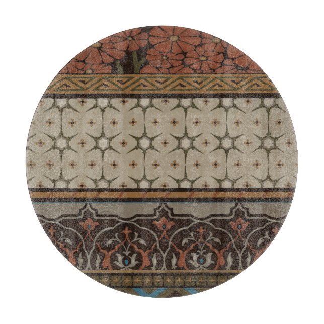 Heirloom Textile with Decorative Patterns Cutting Board (Front)