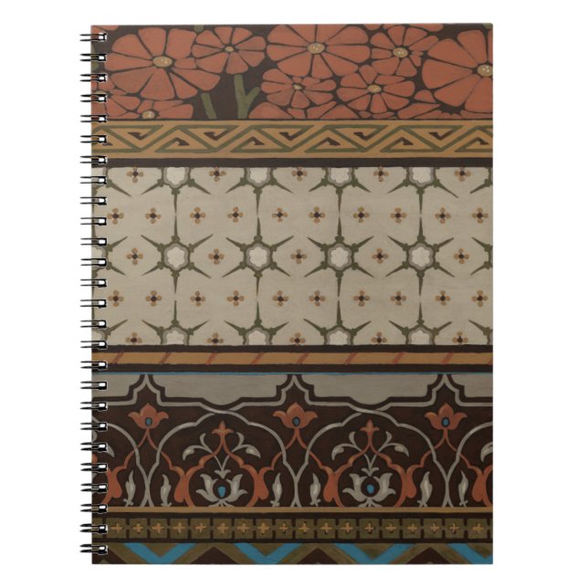 Heirloom Textile with Decorative Patterns Notebook (Front)
