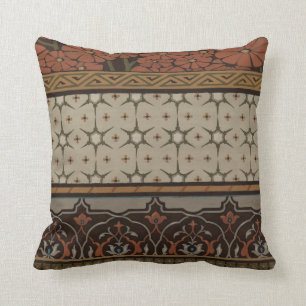 Heirloom Textile with Decorative Patterns Throw Pillow